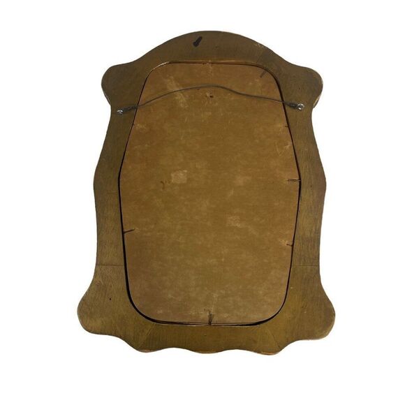 Antique Bubble Glass portrait Wood Gesso Convex frame 1900s era Hallway Man Suit - Picture 2 of 5